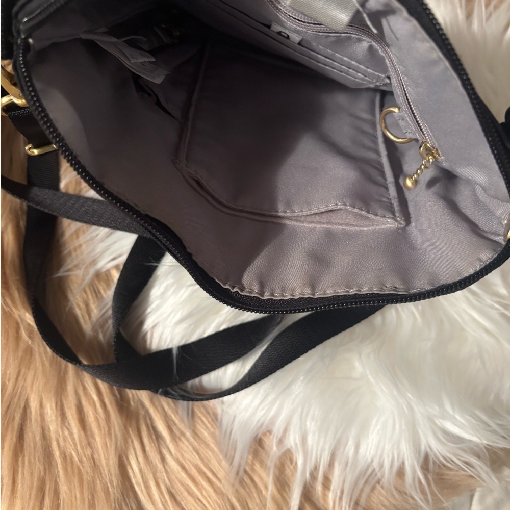 Baggallini Black Crossbody Bag with Gold Accents - Picture 9 of 9